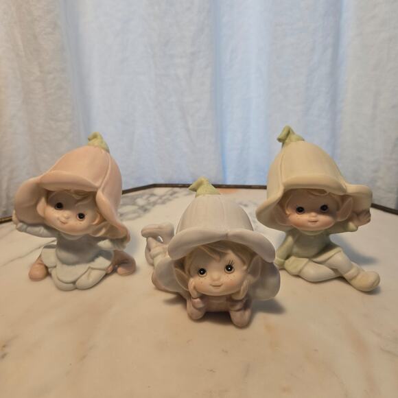 Vintage Homco Pastel Pixie Fairy Garden Elves - Picture 12 of 12
